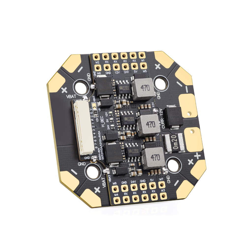 HGLRC 100A 8‑Way 12S V3 PDB Po - огляд і ціна Drone Power Distribution Board