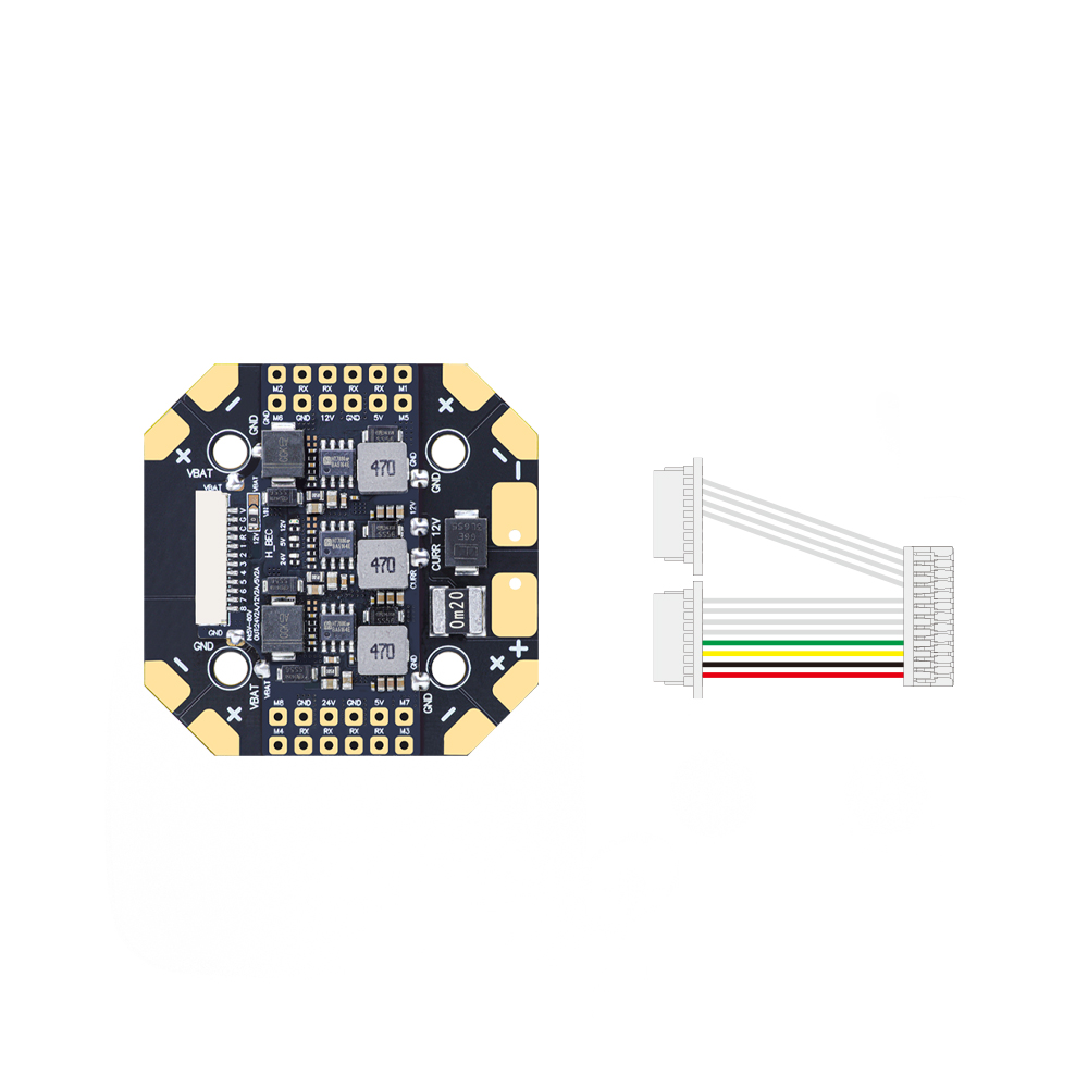 HGLRC 100A 8‑Way 12S V3 PDB Po - огляд і ціна Drone Power Distribution Board