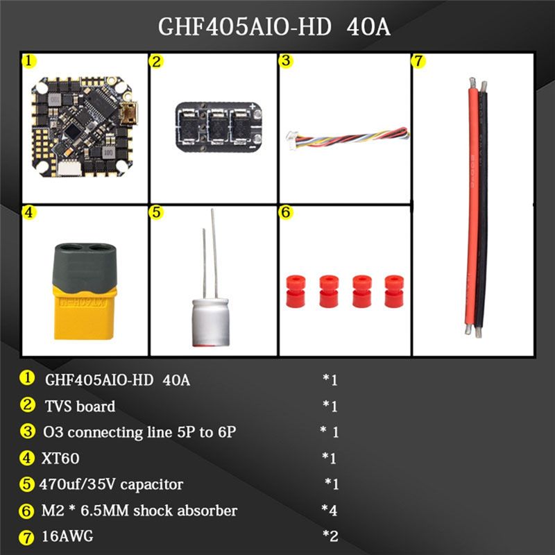 ABTI-GHF405AIO-HD 40A AIO Flig - огляд і ціна Drone Esc