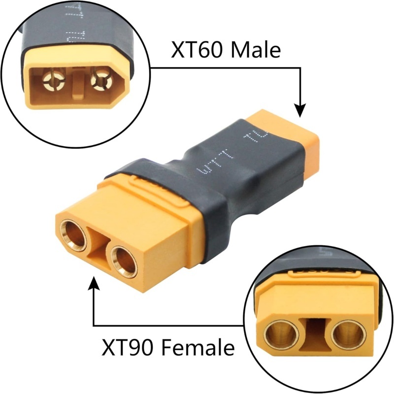 2Pcs/Lot XT90 Male Female to X - огляд і ціна Drone Charger