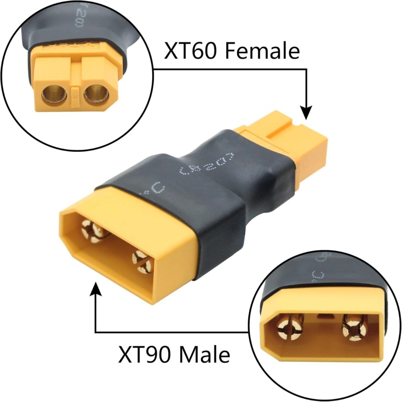 2Pcs/Lot XT90 Male Female to X - огляд і ціна Drone Charger